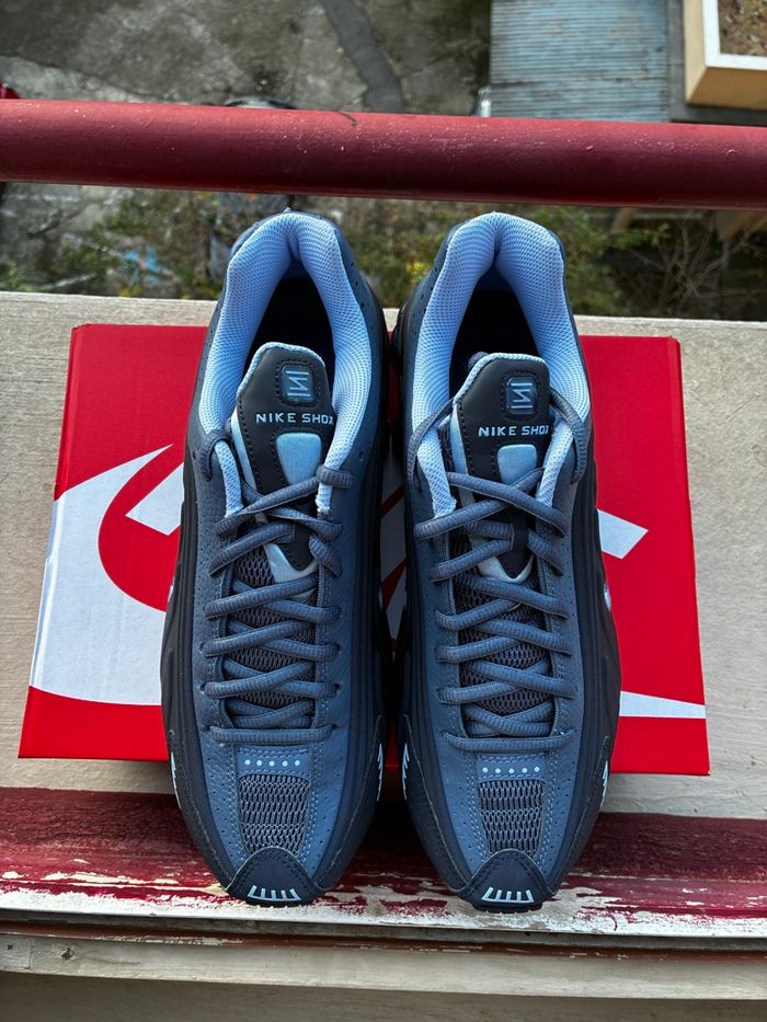 Nike Shox R4 Obsidian/Diffused Blue/Aluminum - photo numéro 2