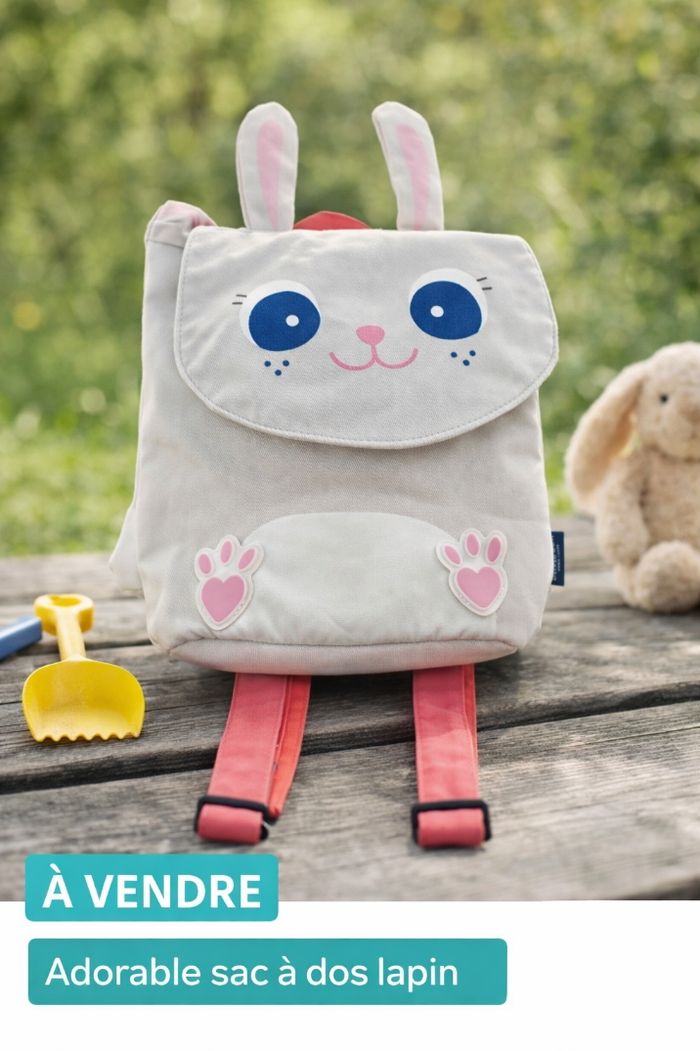 Sac à dos lapin fille Draeger