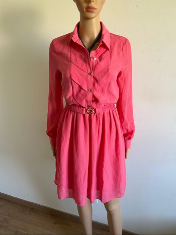 Robe rose neuve à manches longues Naf Naf taille 36 (valeur 70€)