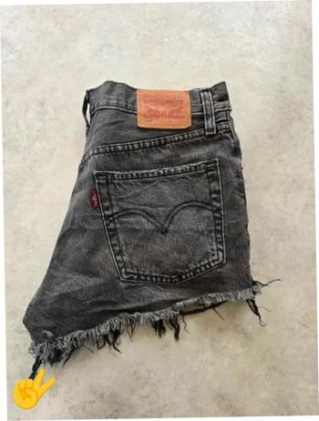 Short Levi's 501 W26 FR36 gris foncé Femme Women SHO163b