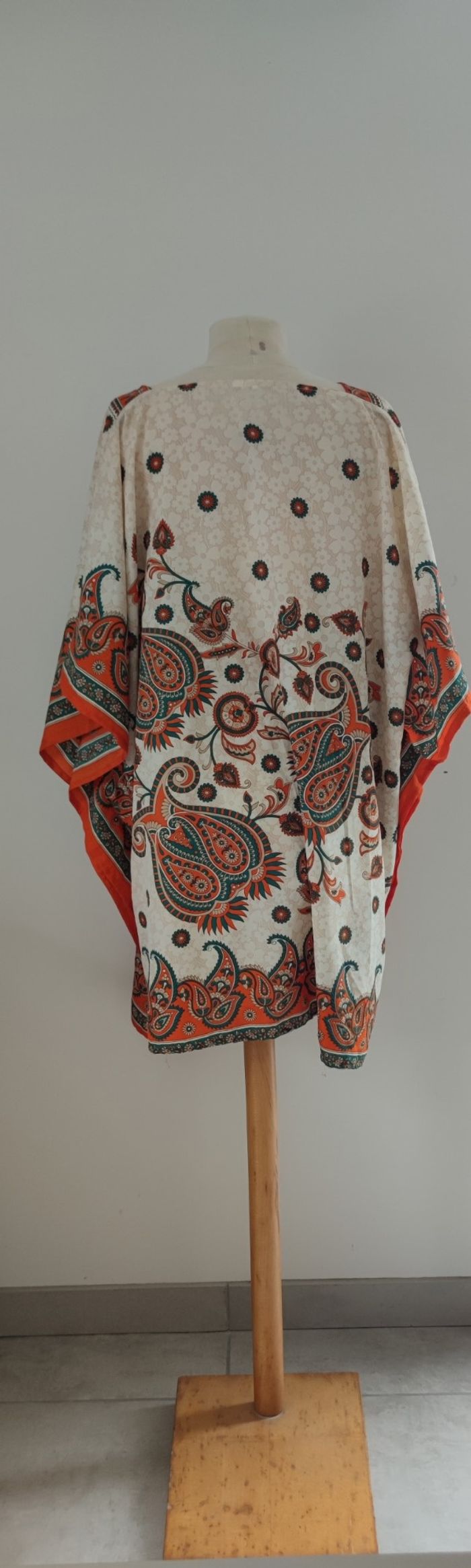 Tunique beige orange pour femme taille 50 sans marque - photo numéro 2