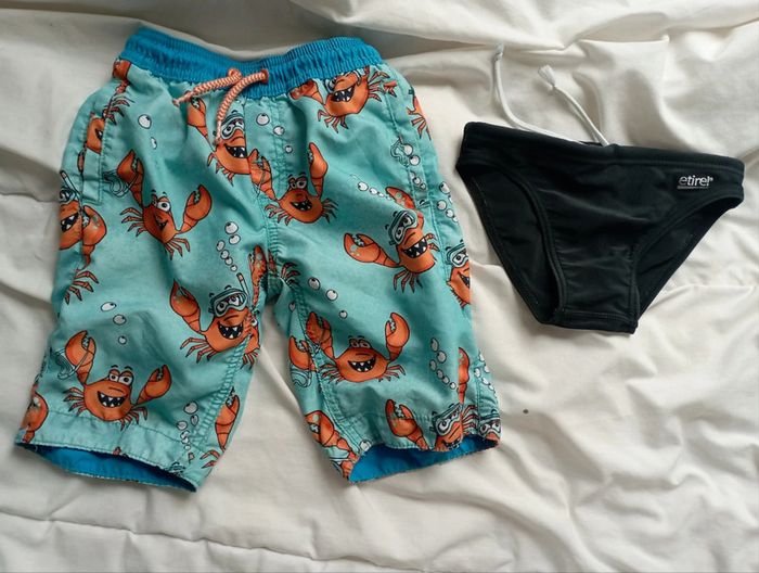 Lot short et slip de bain 6 ans marques diverses 2€