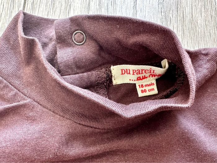 T shirt col roulé DPAM 18 mois - photo numéro 3