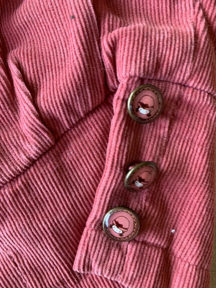 Ensemble Sergent Major Automne-Hiver Vieux Rose & Crème 9 Mois - photo numéro 11