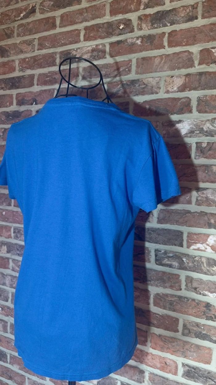 T-shirt bleu à motifs Taille S / 36 - photo numéro 10