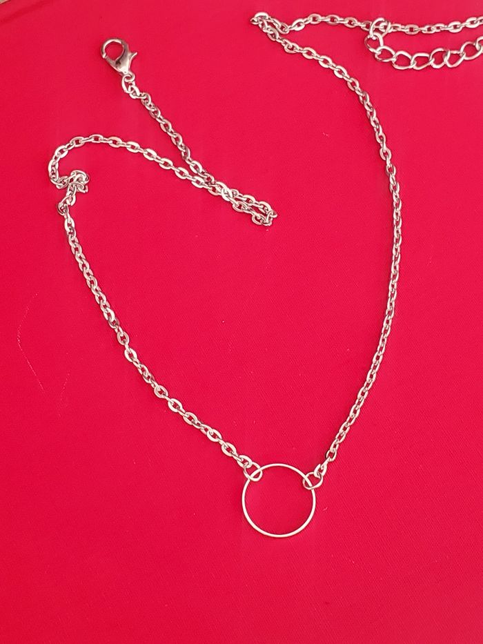 Collier a chaîne pendentif argente - photo numéro 2