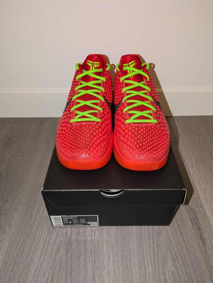 Nike kobe VI protro reverse grinch 2023 10us 44eu neuves DS Facture Snkrs - photo numéro 2