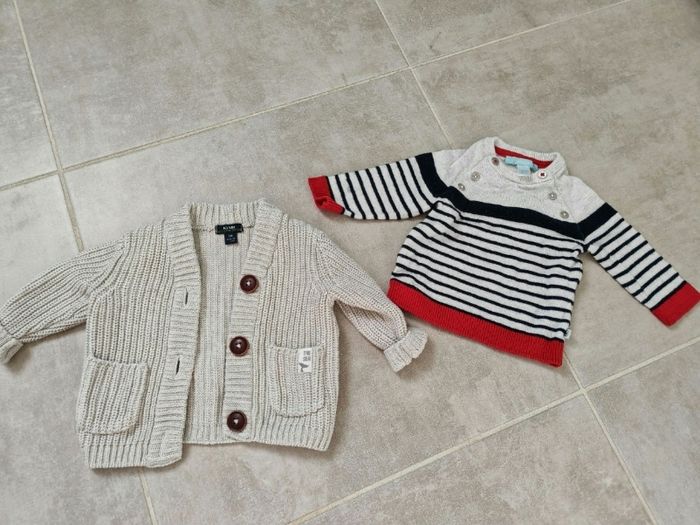 Lot pull gilet 3 mois