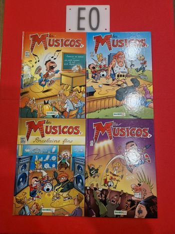 Lot de 4 bd les musicos 1 à 4,EO (série complète)
