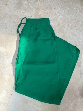 Pantalon vert fluide - Zara - Taille S
