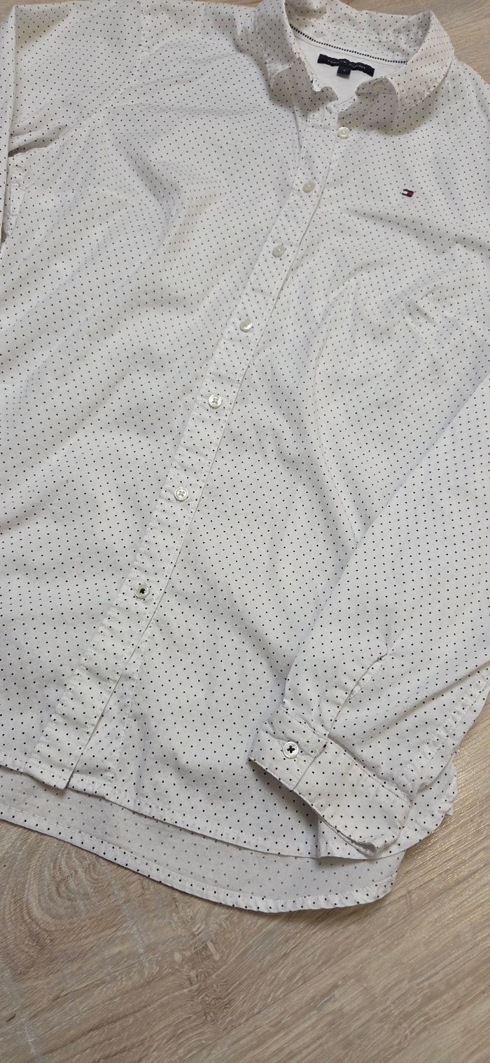 Chemise Blanche a pois Tommy Hilfiger taille 34 - photo numéro 5