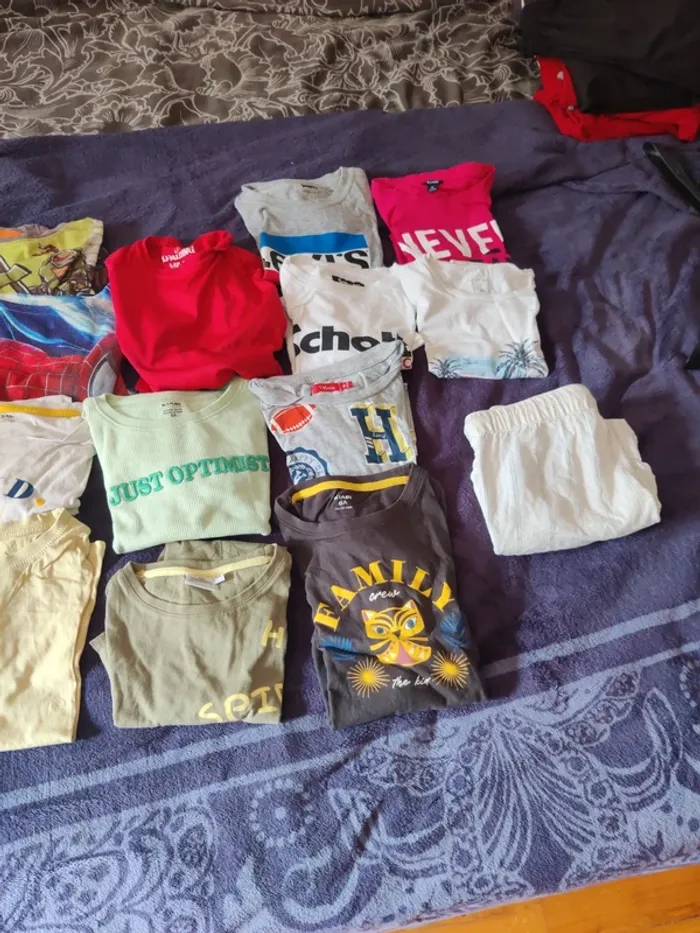 Lot de t-shirts / chemise garçon 8ans - photo numéro 3