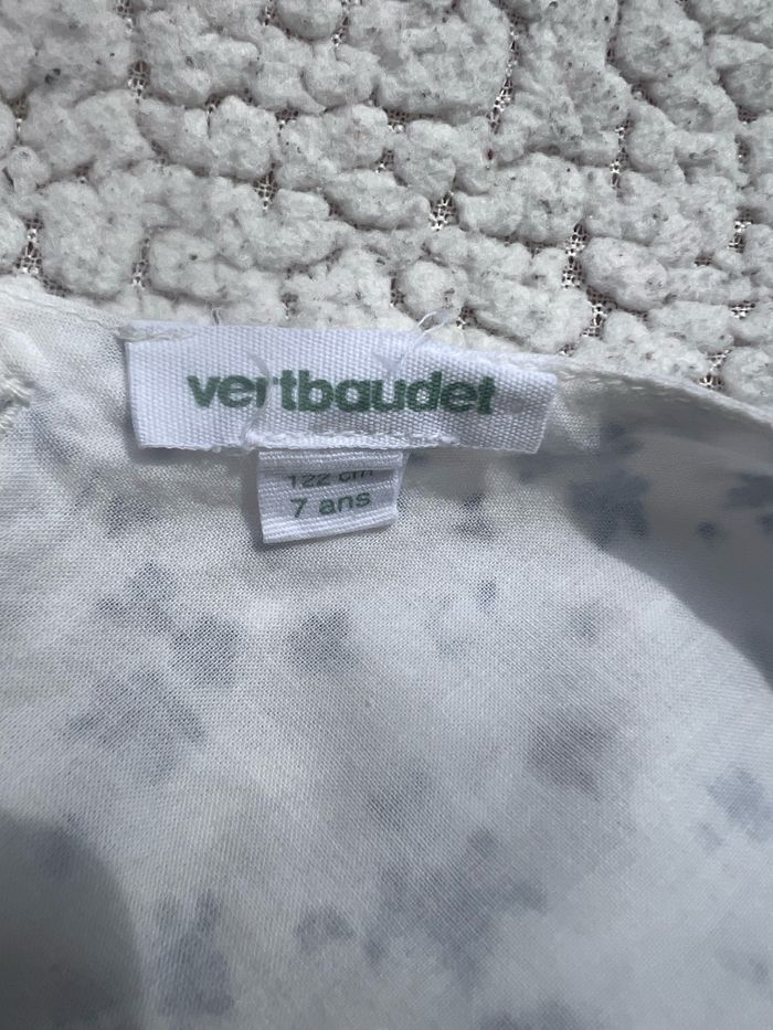 Robe de cérémonie à fleurs bleues taille 7 ans Vertbaudet - photo numéro 8