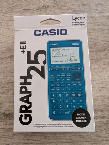 Calculatrice Casio graph 25+E II jamais utilisé comme neuf