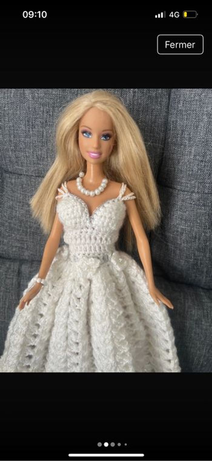 Robe Barbie au crochet - photo numéro 2