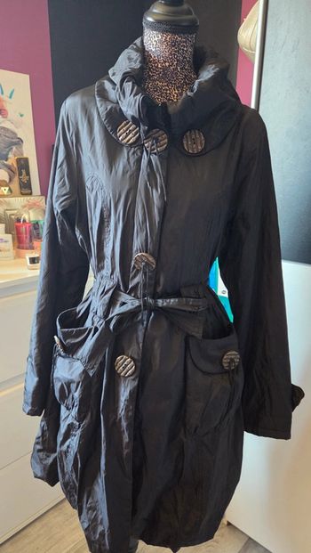 Veste Trenchs Noir de chez Sourire en taille 38