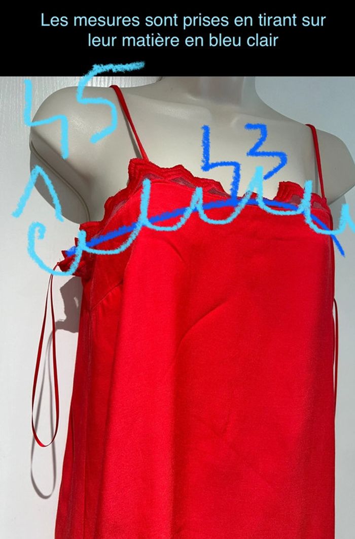 Robe Gala Rouge, dentelle, voile, Copcopine, taille 36 - photo numéro 14