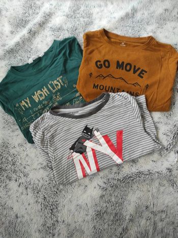 Lot de trois tee-shirt manches longues 6 ans