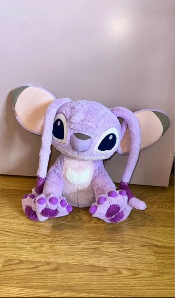 Grosse peluche Angel Stitch Rose - Disney neuve avec étiquette