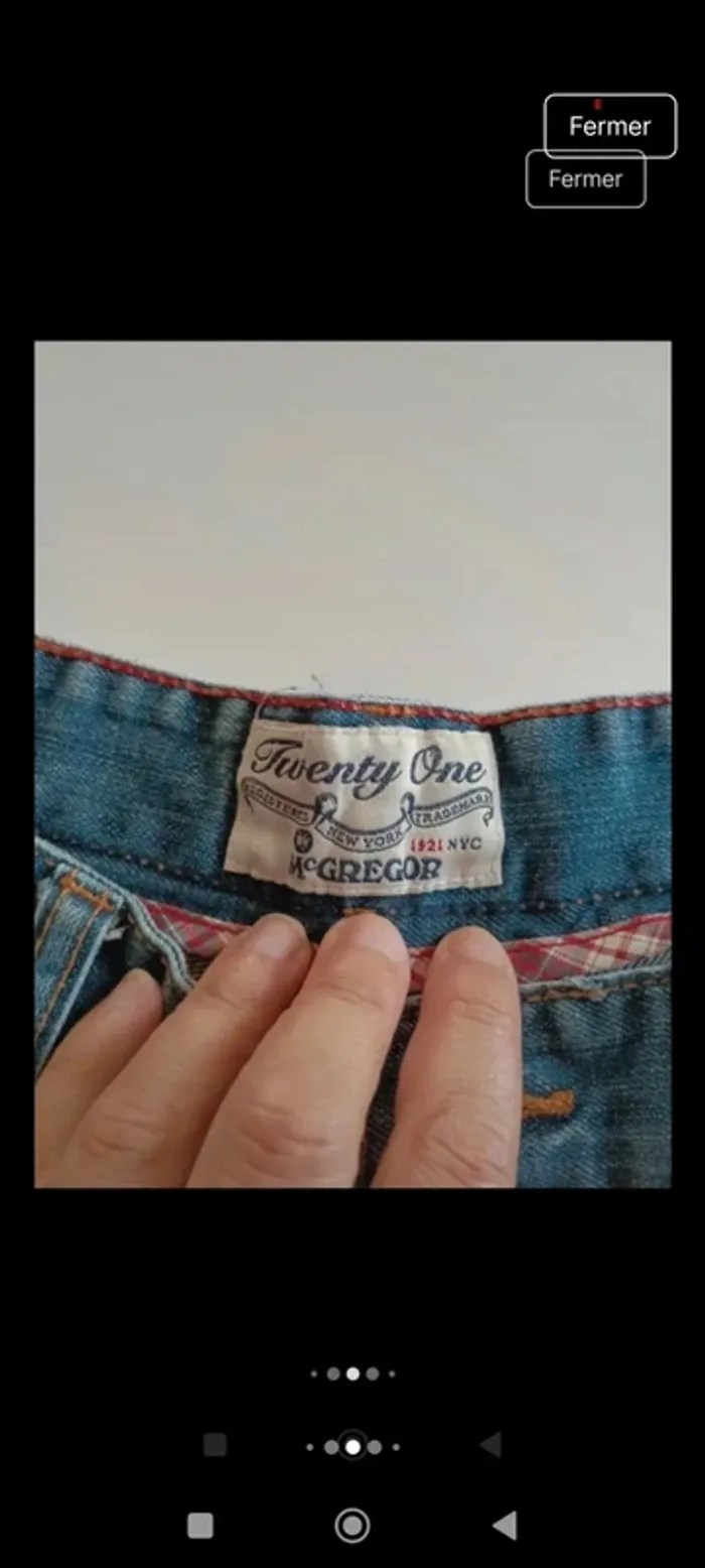 Pantalon jeans homme McGregor taille 42 coupe droite - photo numéro 6