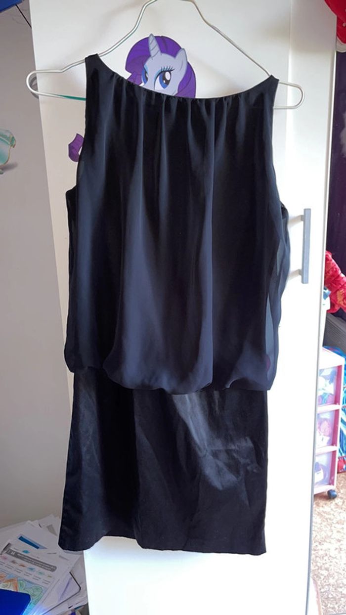 Robe sans manches bi matière taille 36 - photo numéro 5