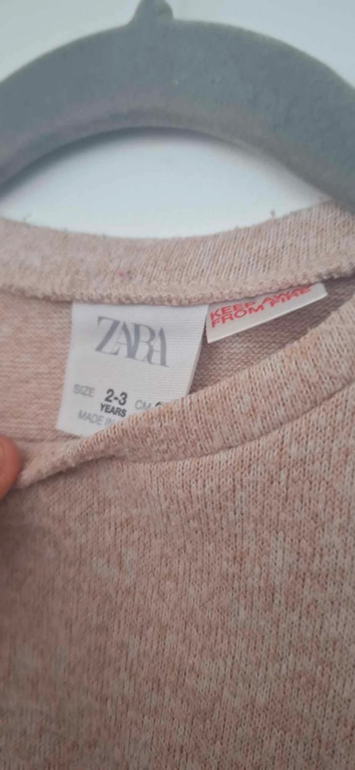 👚 Joli haut beige à volants - Taille 2/3 ans - photo numéro 3
