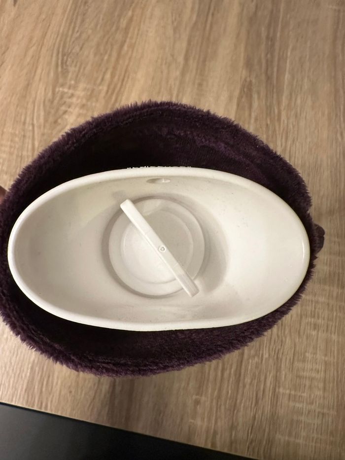 Bouillotte avec housse polaire violette – Fleur de Vie – parfait  état - photo numéro 3