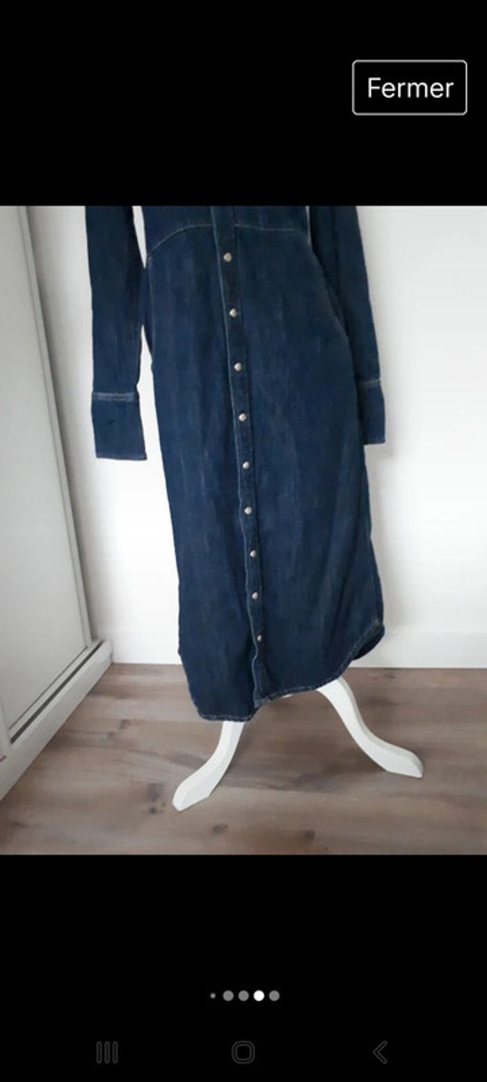 Robe surchemise veste longue
en jean Léon & Harper taille 36 - photo numéro 8