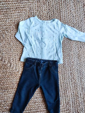 Ensemble tee shirt ML jeggings