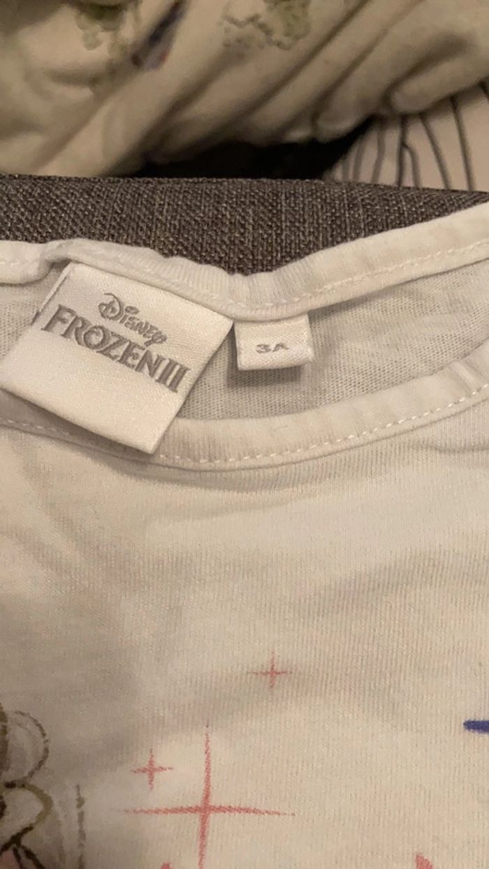 T shirt fille reine des neiges - photo numéro 2