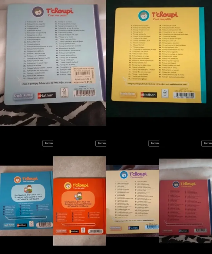Lot 6 livres T'choupi - photo numéro 2