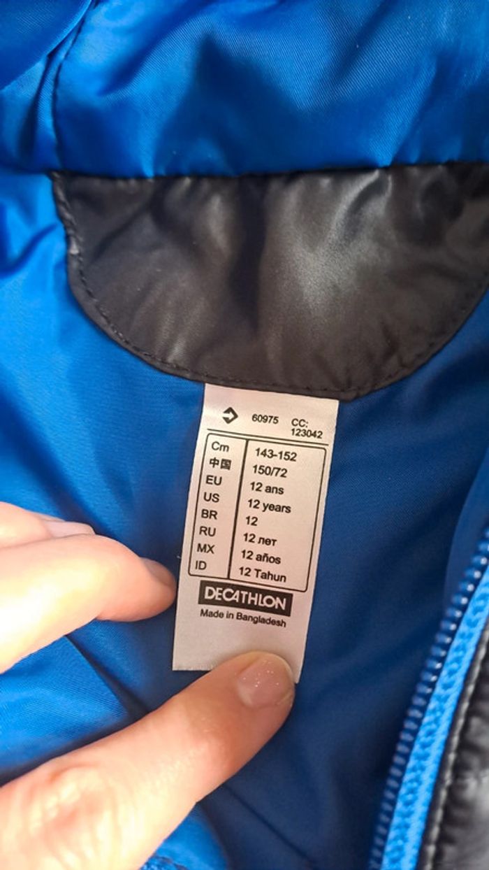 Doudoune / blouson décathlon 12 ans - photo numéro 6