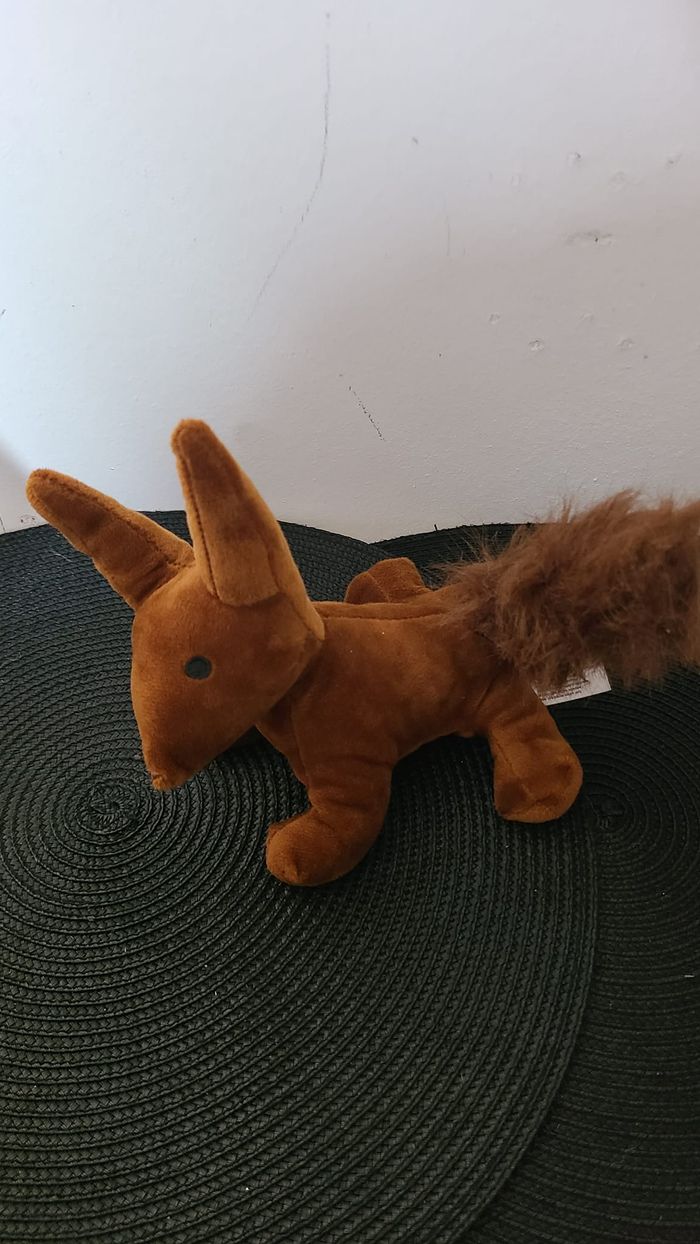 Doudou peluche Renard marron Le Petit Prince