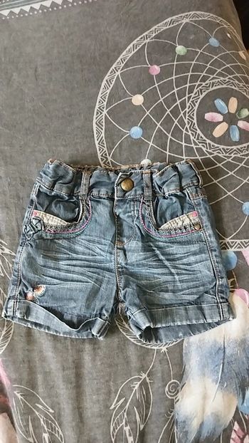 Short en jean fille 18 mois