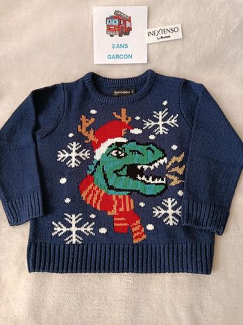 Pull de Noël 3 ans in extenso