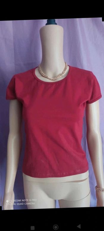 Tee  shirt  Bordeaux taille  s