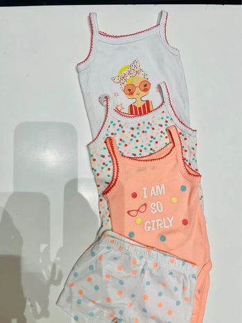 Lot bodies été + 1 short 3 mois