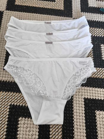 Lot de 4 culottes blanches taille S 36 neuve