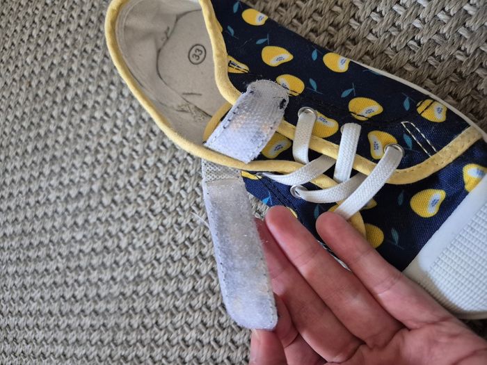 Tennis motifs citrons fille - taille 33 - photo numéro 7