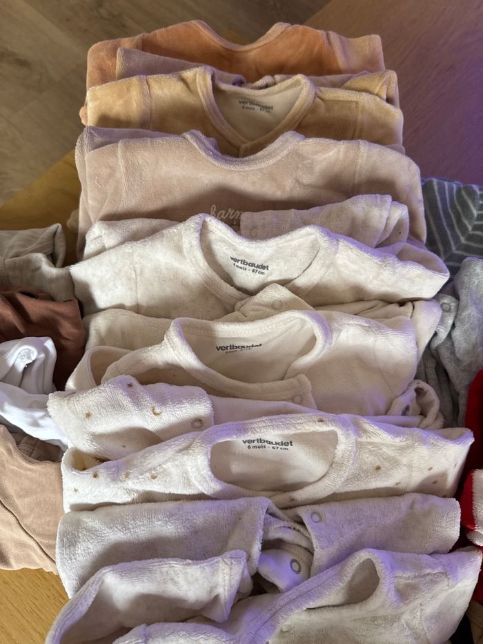 Lot 10 pyjamas + 6 bodys vert baudet - photo numéro 2