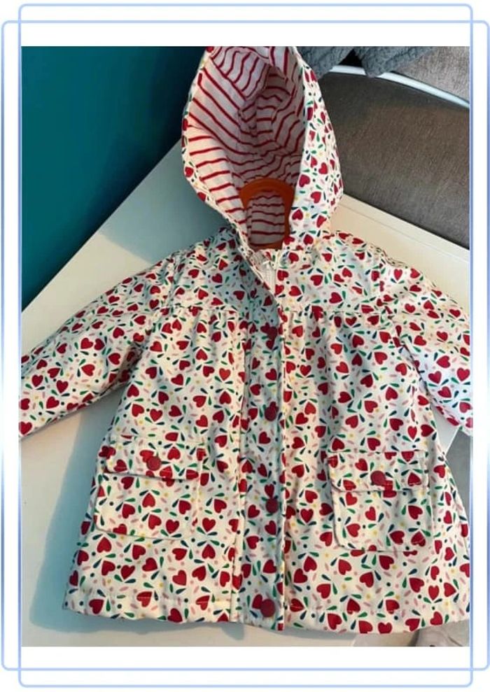 Magnifique manteau avec capuche 6 mois du pareil au même - photo numéro 3