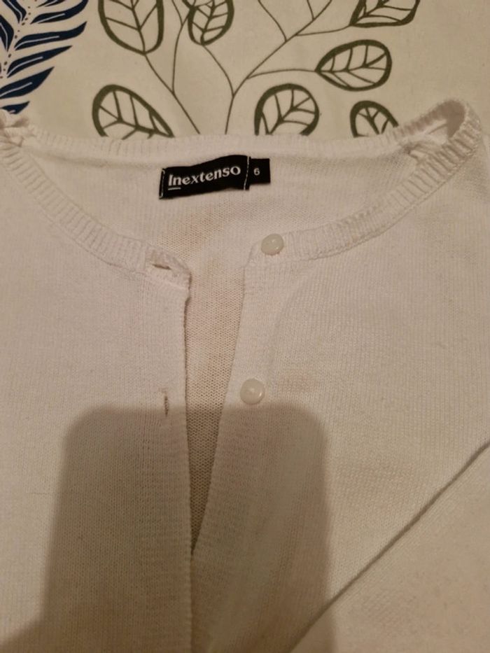 Boléro gilet blanc - photo numéro 2