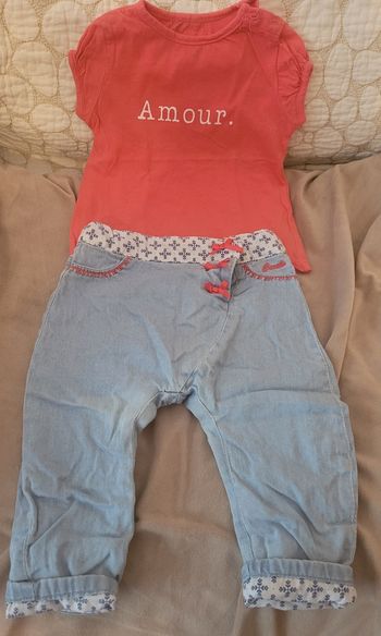 Ensemble bébé fille 6 mois 