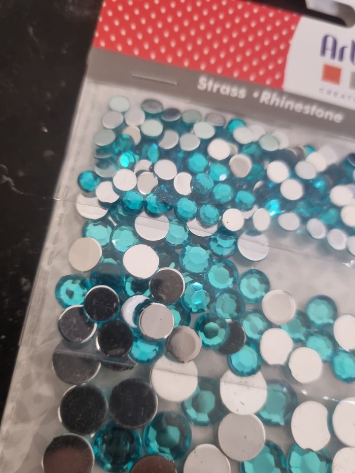 strass à facette non hotfix bleu turquoise artemio 6g - photo numéro 2