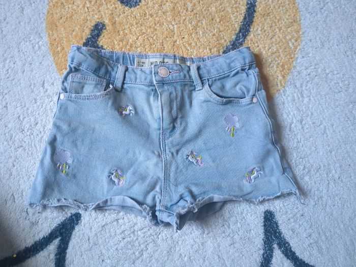 Short en jean licorne 6-7 ans