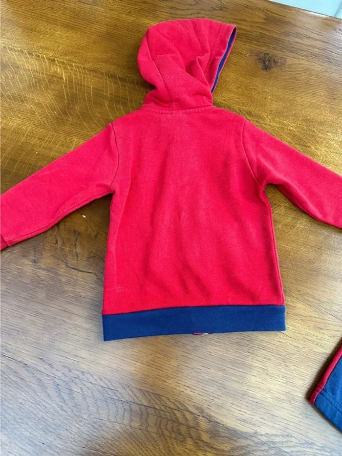 Ensemble jogging + veste Champion 9 mois bleu et rouge - photo numéro 8