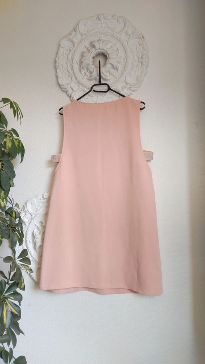 Robe sans manche débardeur ouverture rose saumon - photo numéro 7