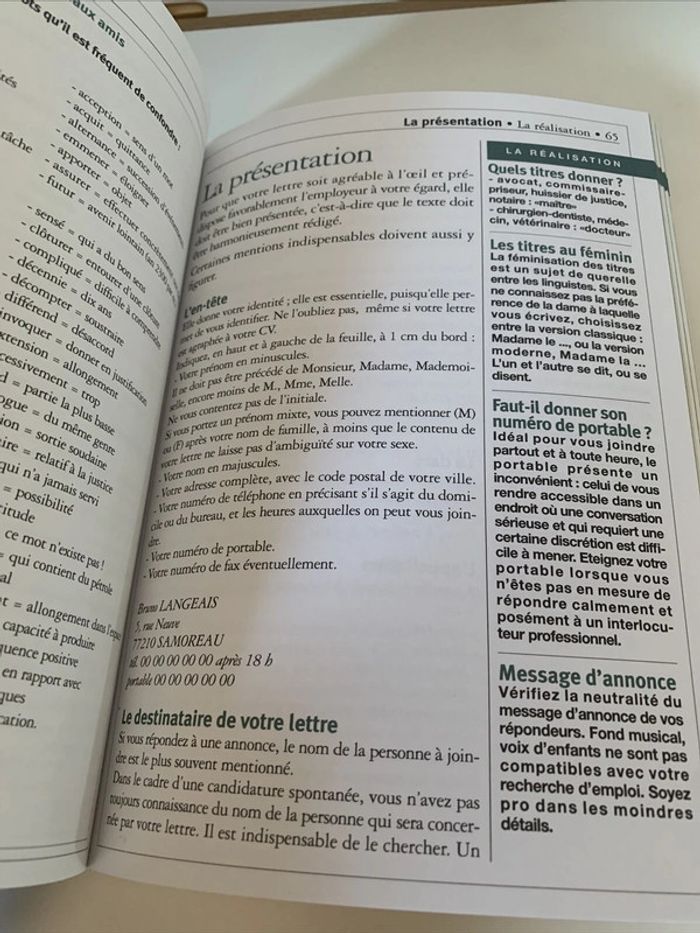Livre Lettre de motivation mode d’emploi Marabout - photo numéro 6