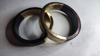 2 bracelets bi- matière