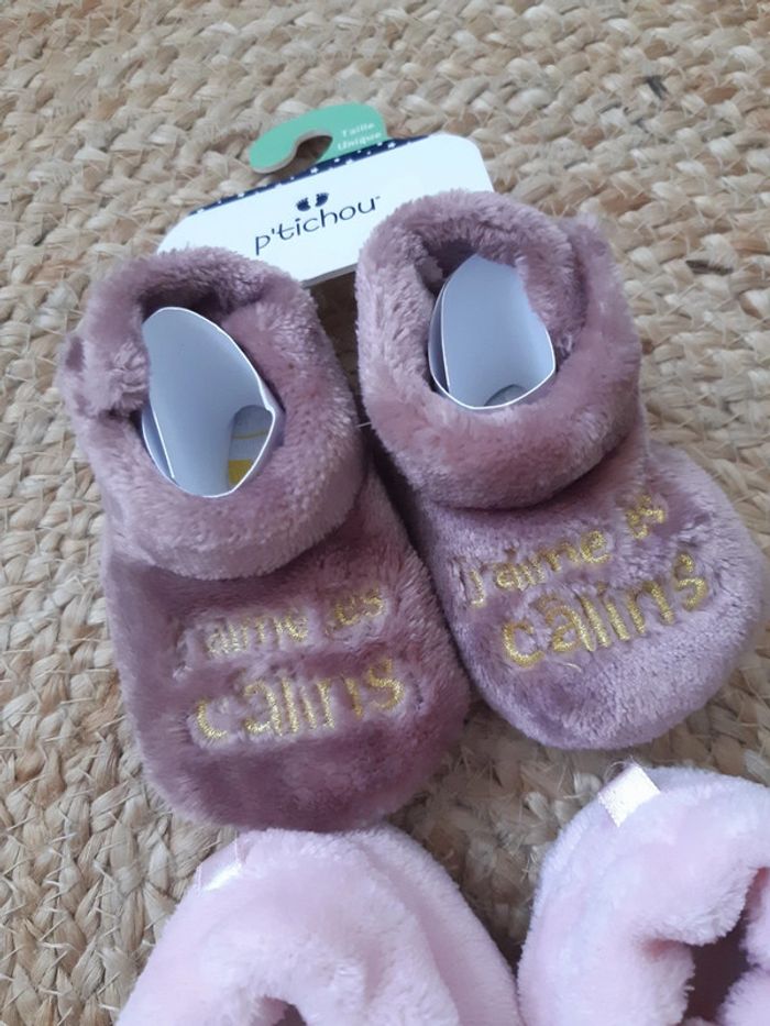 Lot de 2 chaussons neufs P'tichou - photo numéro 3
